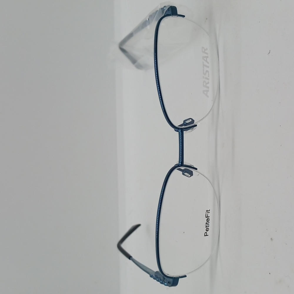 NWT WOMEN'S ARISTAR PETITE EYEGLASS FRAMES 16380 BLUE